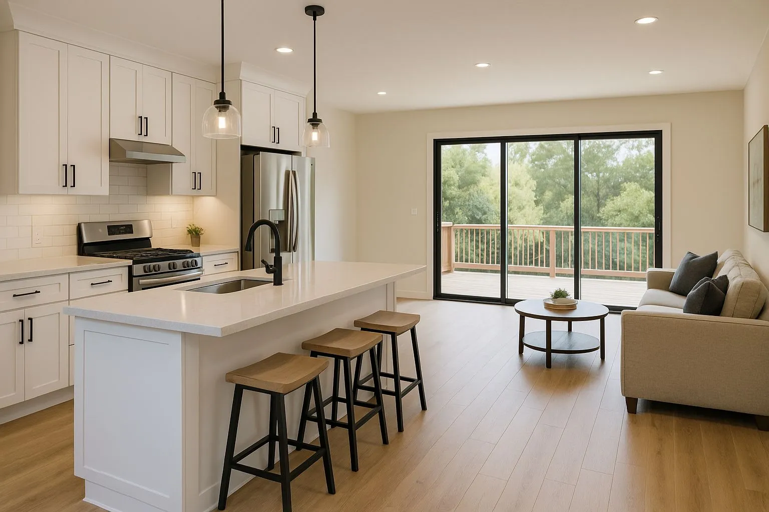 Open concept kitchen Poway